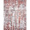 Area Rug in Red/White/Gray