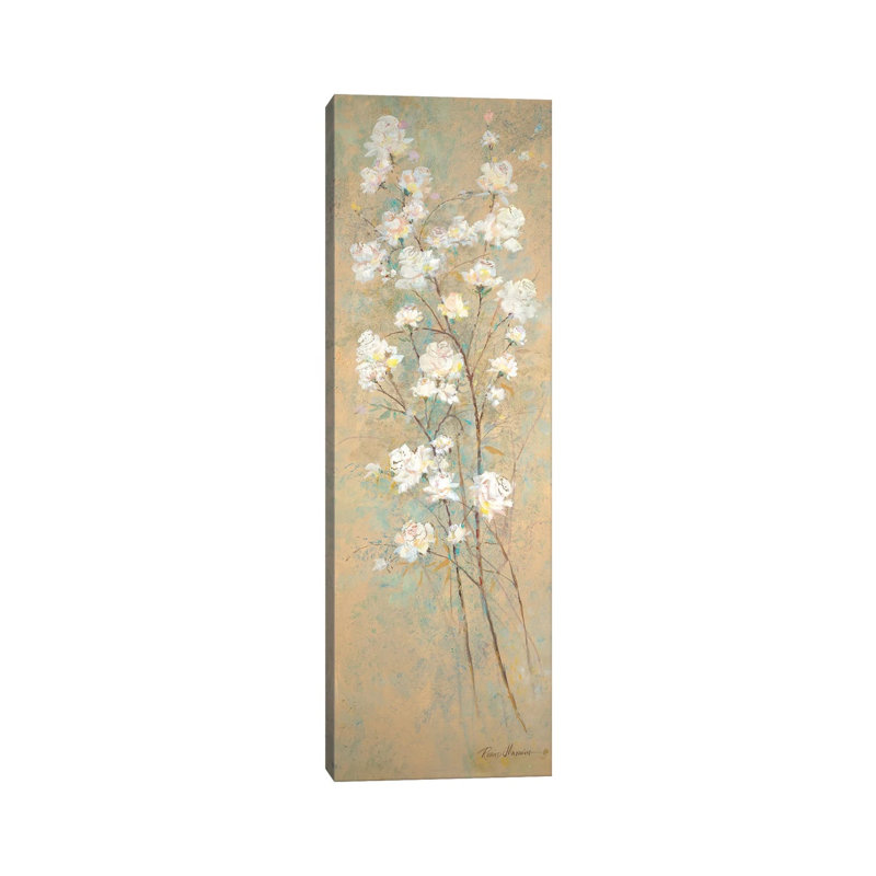 «Spring Awakening II» par Ruane Manning - reproduction d'art, H 48 po x l 16 po x P 1,5 po, Toile tendue