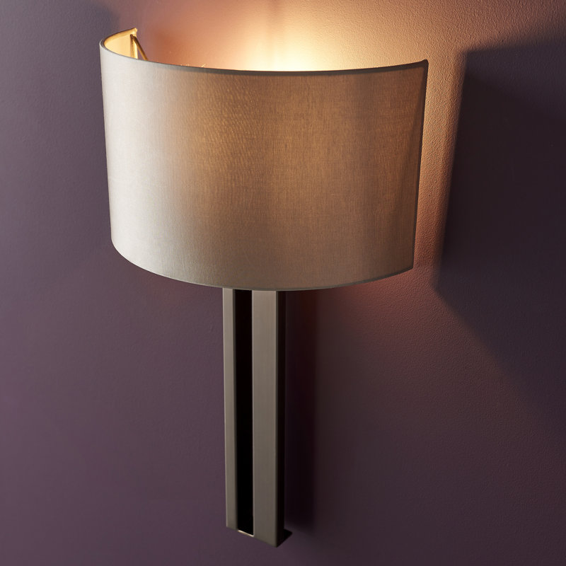 Robinsonville Steel Wall Sconce, Brushed Bronze Plate, Mink
