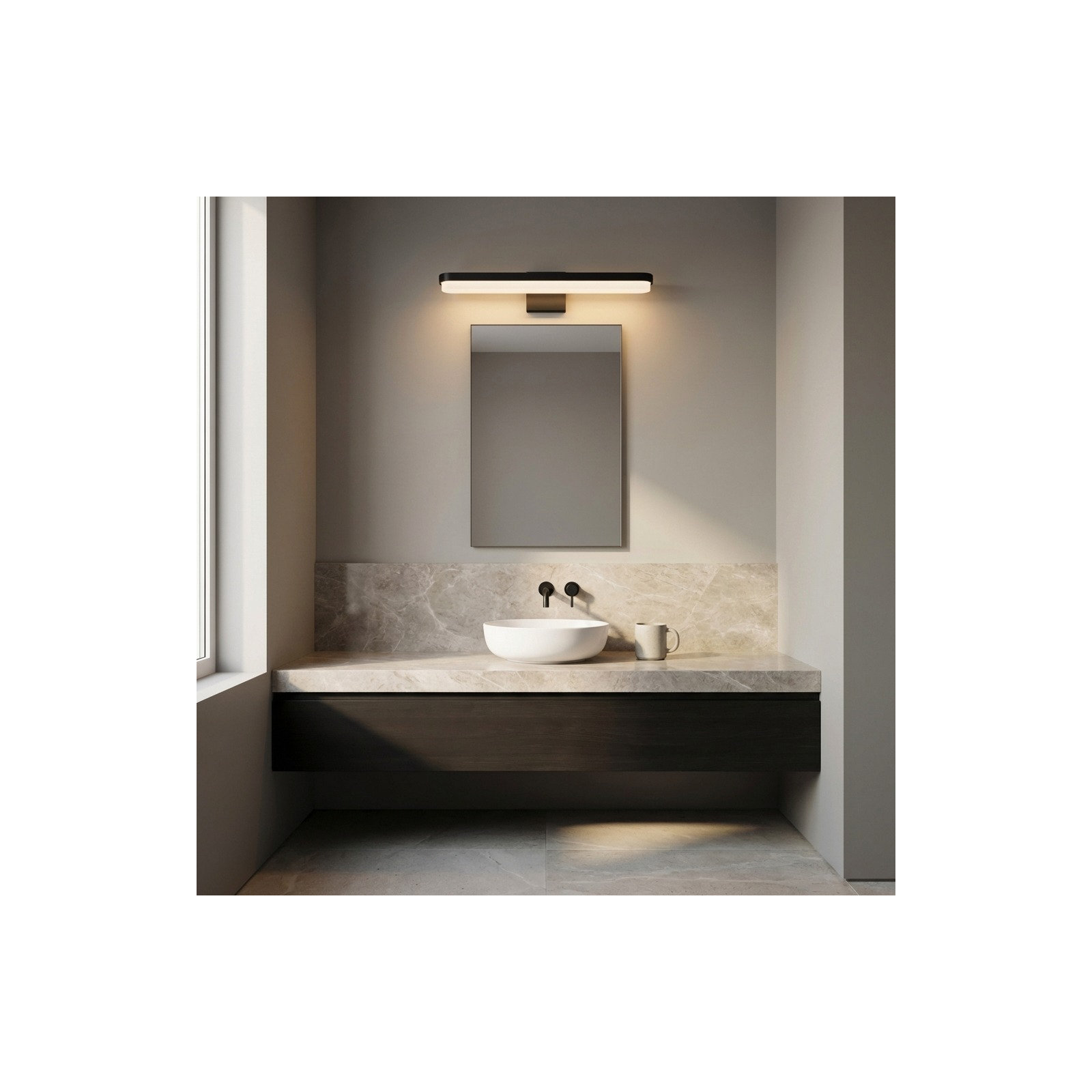 Briar Vanity Light, Chrome, 5" H x 27" W x 4" D