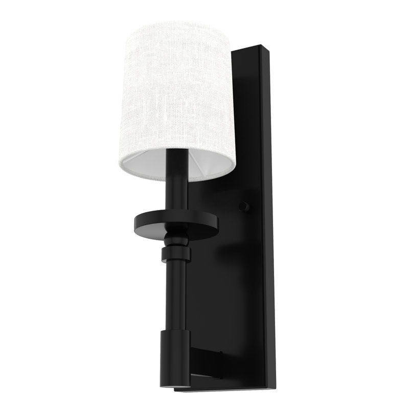 Briargrove 1 - Light Dimmable Candle Wall Light, Matte Black
