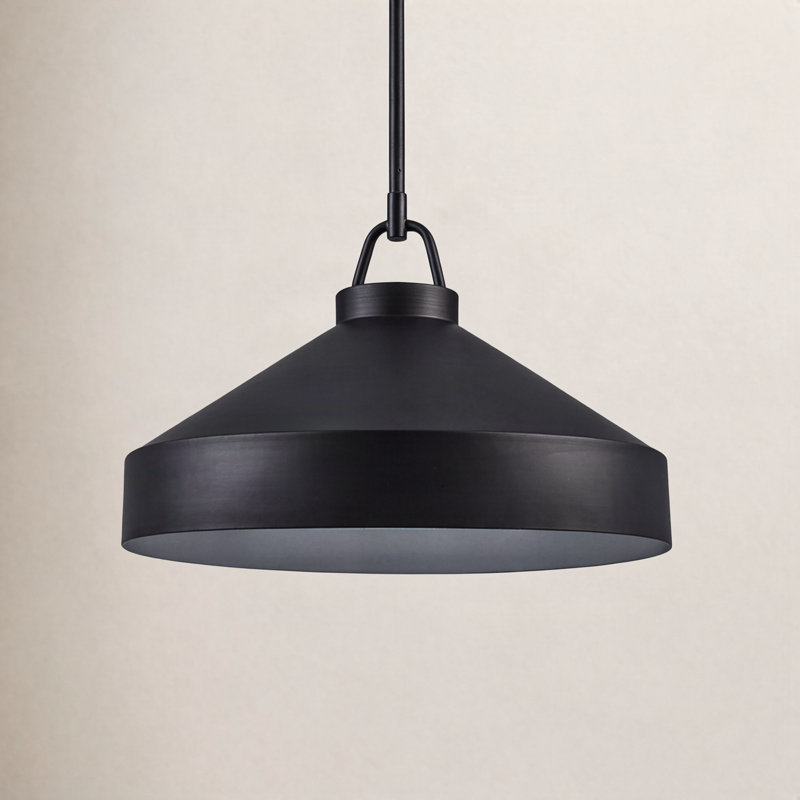 Orion 1 - Light Dome Pendant, 49.25" H x 16" W x 16" D, Black