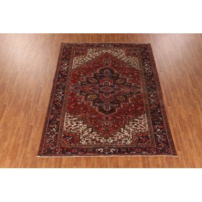 Tapis traditionnel géométrique rétro 8 x 11