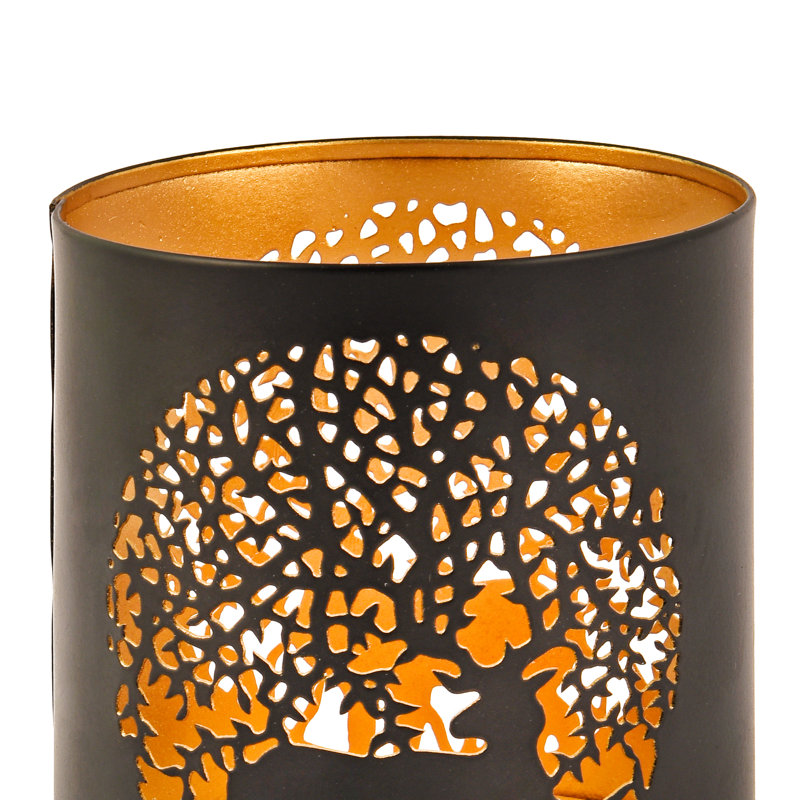 3.15'' H Metal Tabletop Tealight Holder