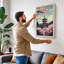 Pagoda Under Blossom Japandi - Wrapped Canvas-2128277504-2128277509