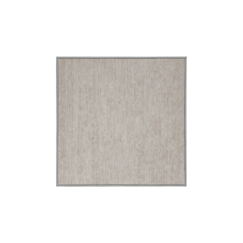 Silky Soft Plush Grey Area Rug, Square 7'