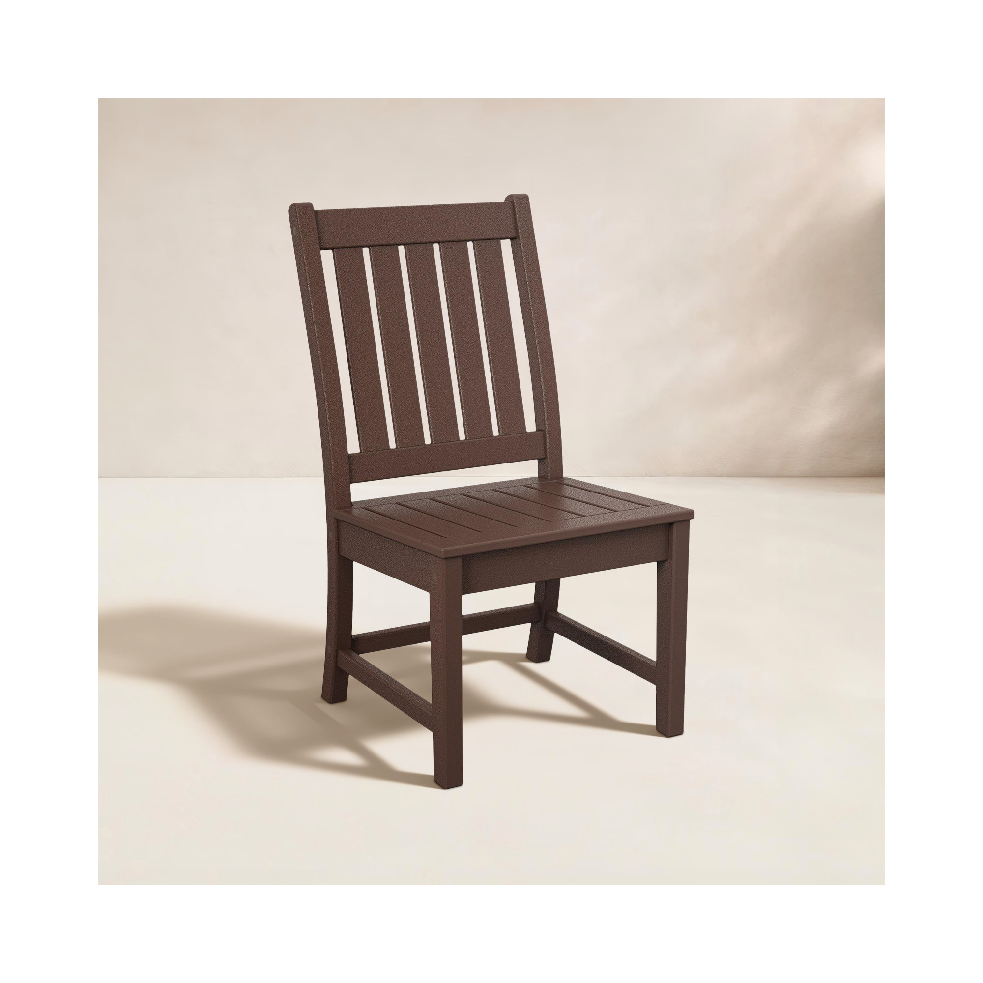 POLYWOOD Dining Side Chair, Mahogany