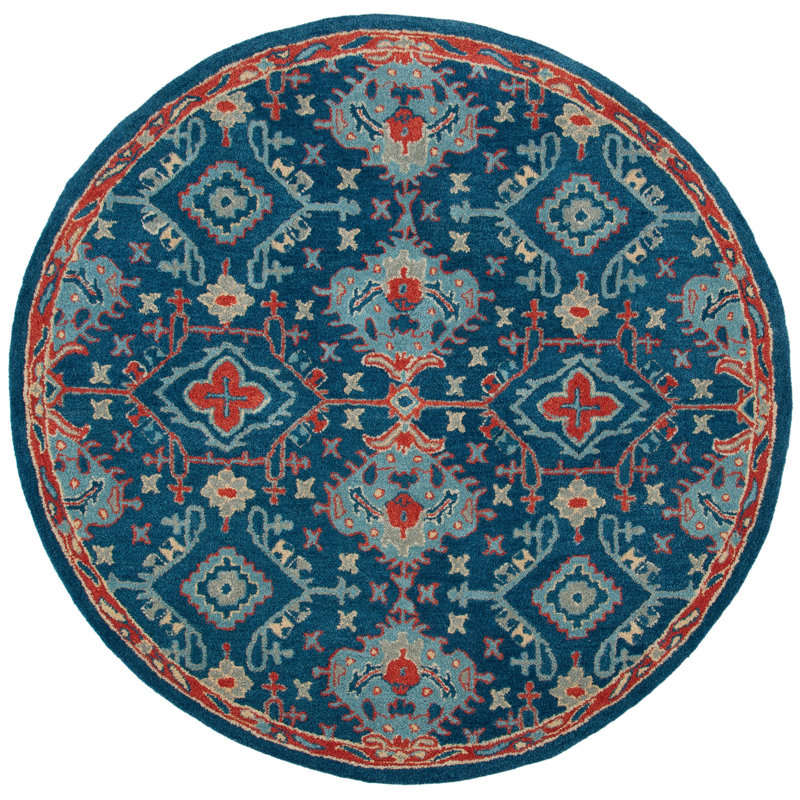 Wahcheechee Hand Tufted Wool Oriental Rug, Round 6'