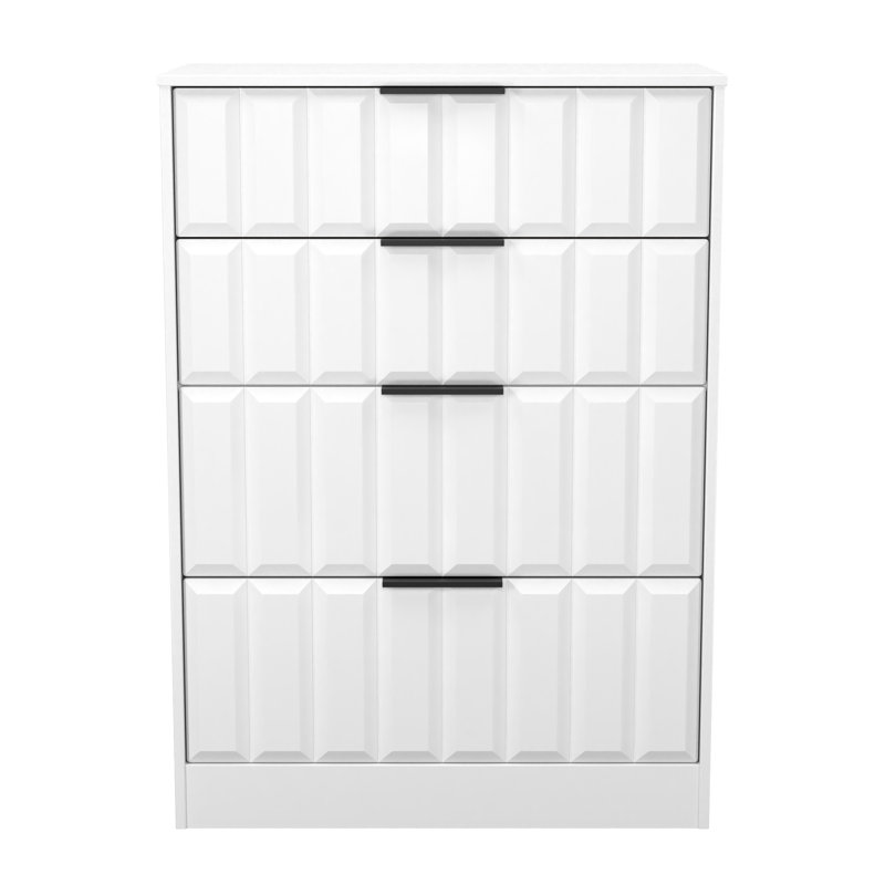 77 cm W Chest of 4 Drawers, White