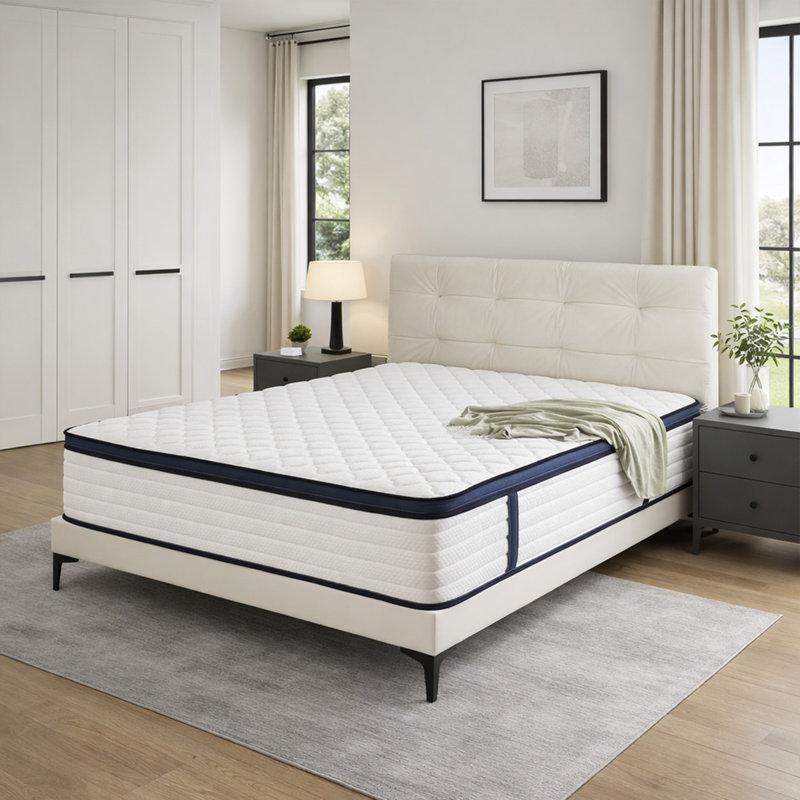 Cooling Gel Memory Foam Hybrid Mattress, OEKO-TEX® Certified, Mattress In A Box, 14", Queen