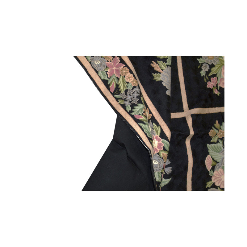 Wool Floral Area Rug
