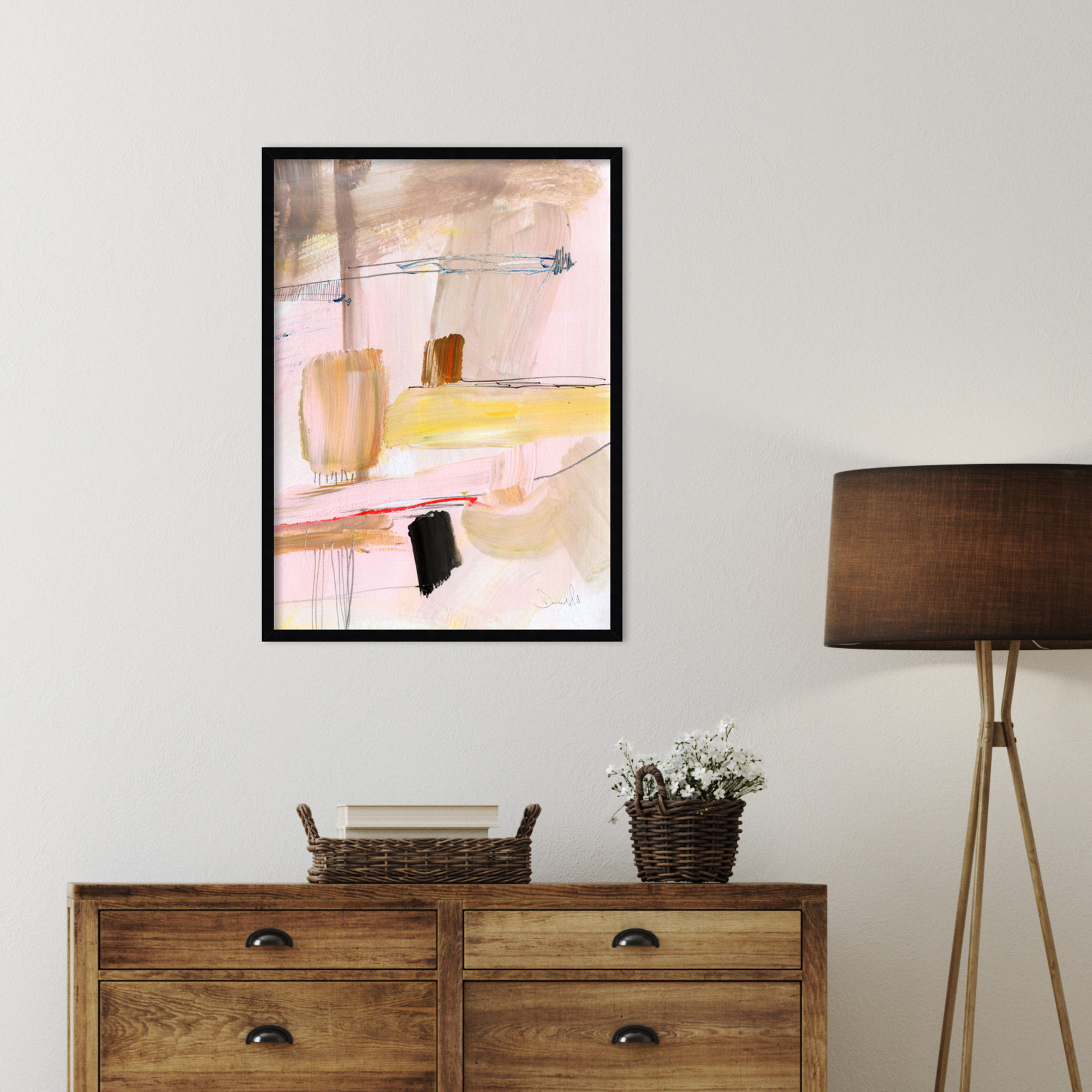 Summer Dream by Dan Hobday Wood Framed Wall Art Print, Black, 33" H x 24" W