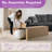 Cozza Sectional Sleeper Sofa, Convertible Compression Couch With Bean Bag Chair For Living Room-1328138820-1328138822