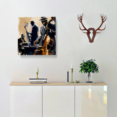 Jazz Gestural - Wrapped Canvas