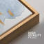 " Blue Yellow Watercolor Landscape Shape Abstract Illustration Modern Decor Relax Calm Chic " 3 - Pieces-98696978-98696979