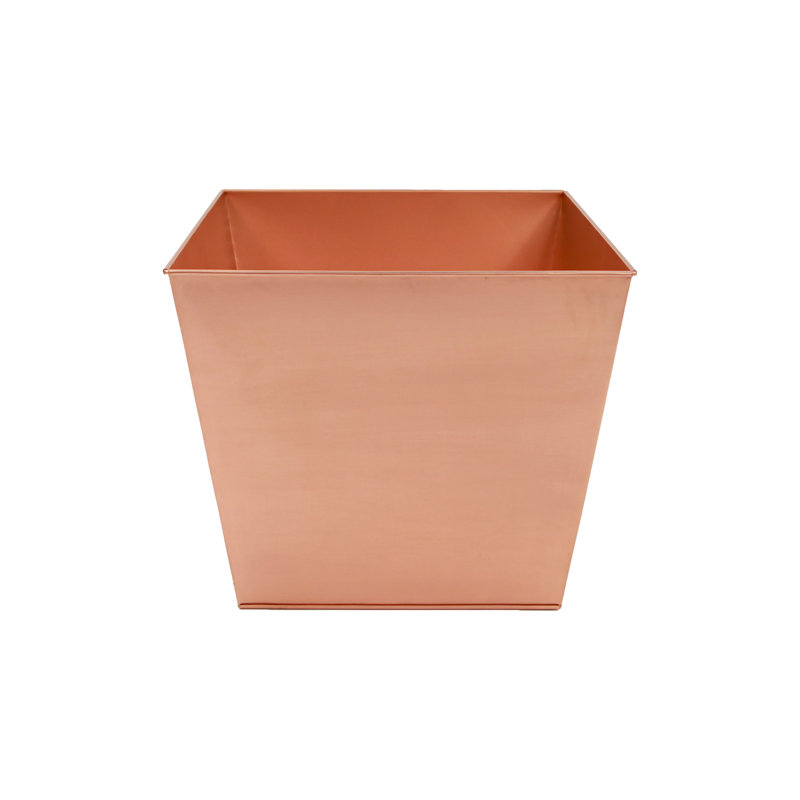 Metal Planter Box, 13.25" H x 16.25" W x 16.25" D