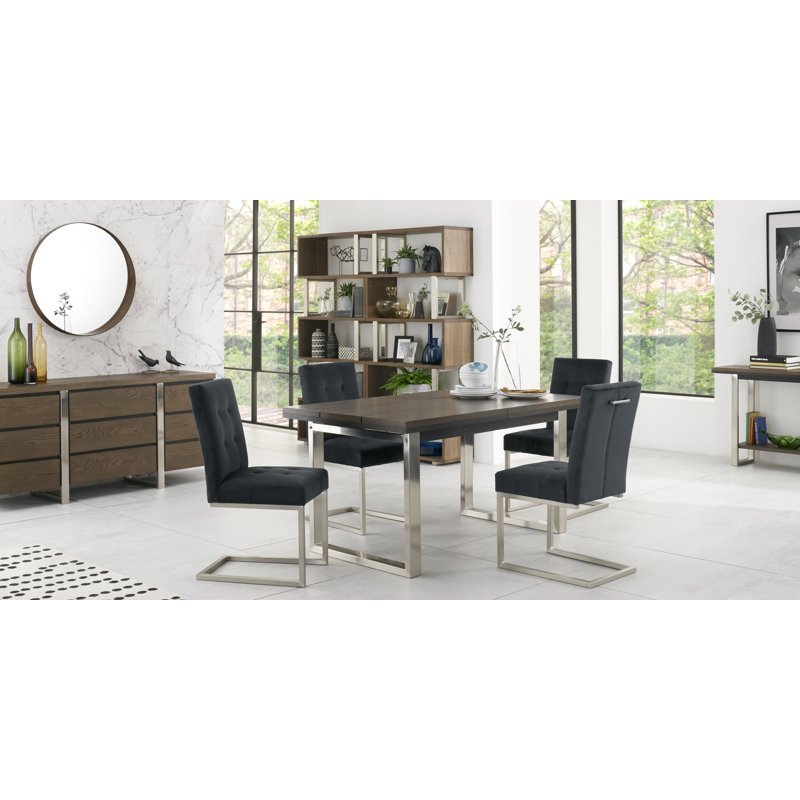 Pankow Dining Set, Gun Metal