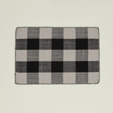 Simple Wool Gingham Area Rug