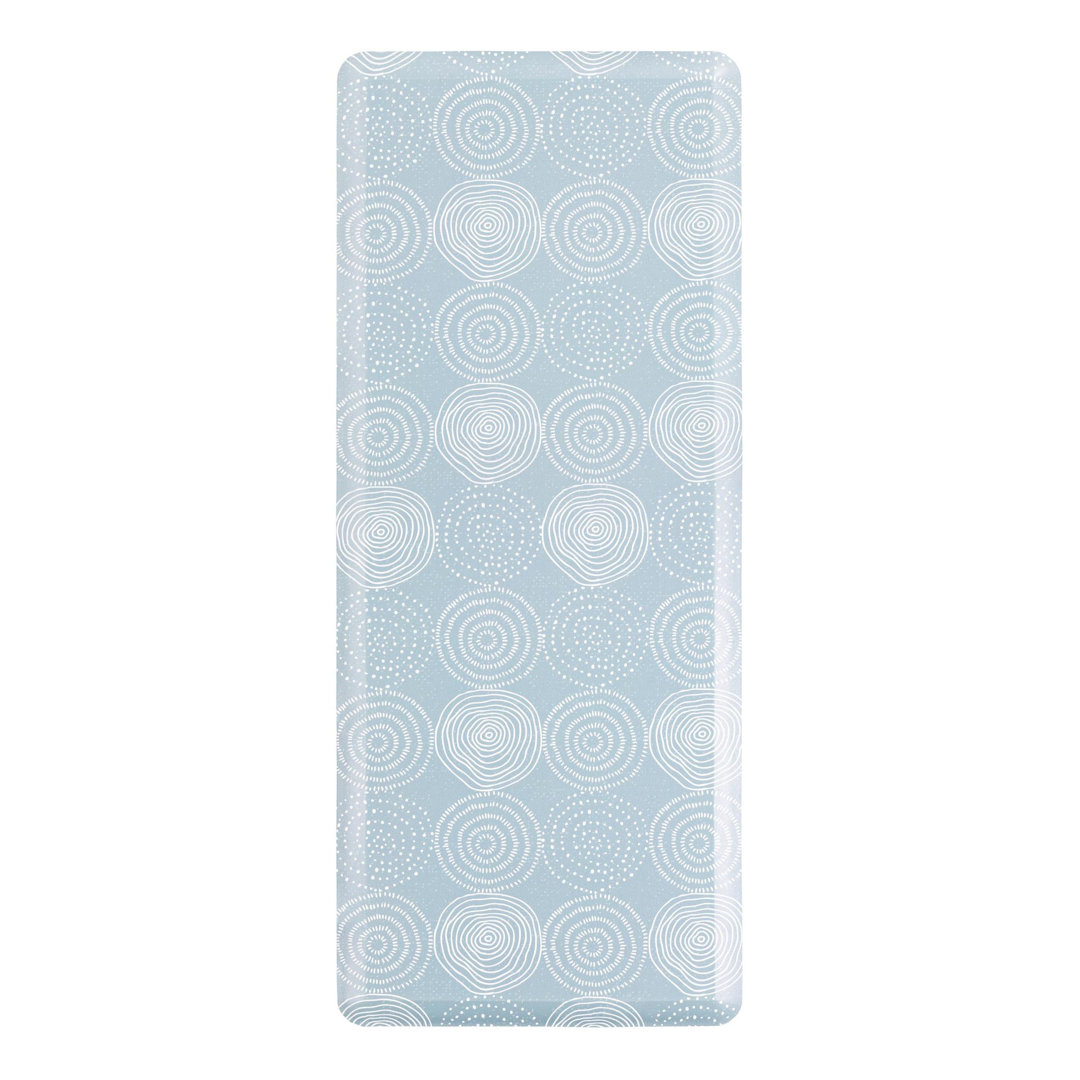 Akhavi Coastal Geometric Water Resistant Non-Skid Kitchen Mat East Urban Home