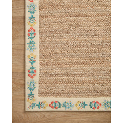 Rifle Paper Co. x Loloi Hand-Woven Floral Rug