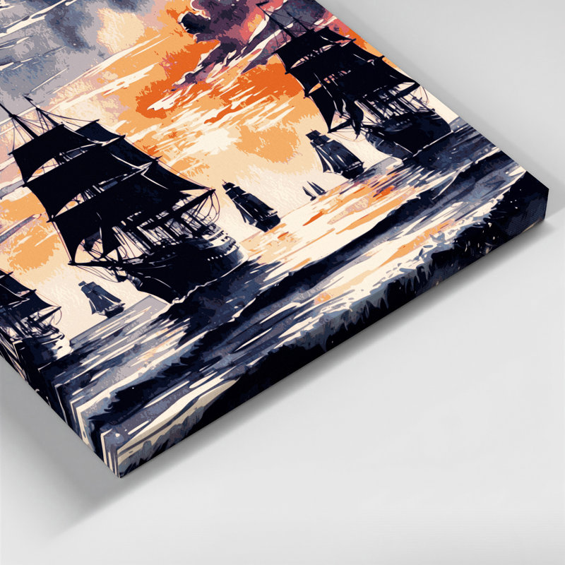 Art mural sur toile gris, H 11 po x l 14 po