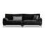 Canapé modulaire 110,24 "en chenille noire-129453425