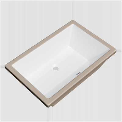 Rectangular 21" X 13" Undermount Bathroom Sink