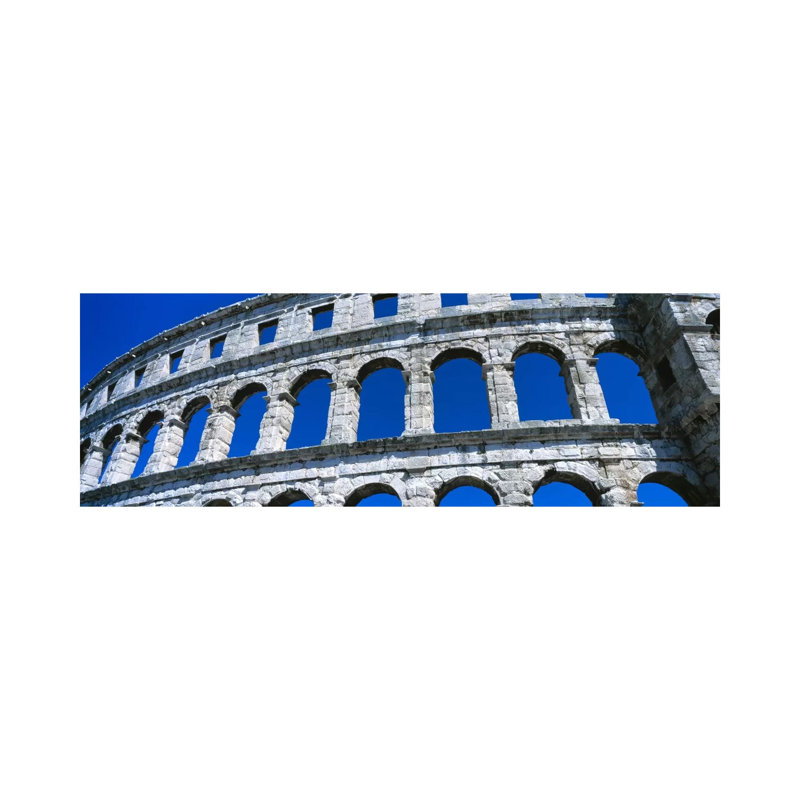 Roman Amphitheater, Pula, Croatia by Panoramic Images - Wrapped Canvas Panoramic Print, 30.48 cm H x 91.44 cm W x 1.91 cm D
