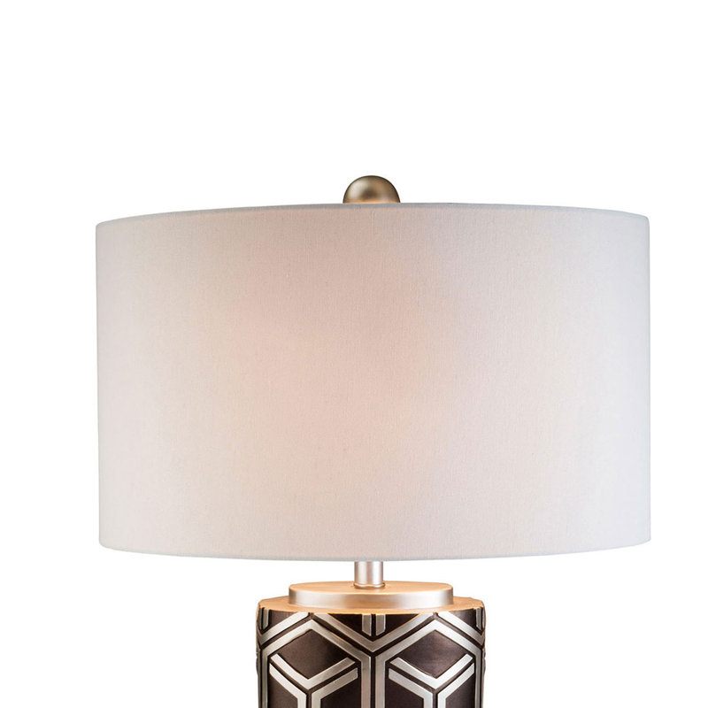 Lampe de table 29 "avec prise Martinelli, Argent