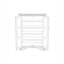 Armoire d'appoint en bois massif de style sud-est asiatique