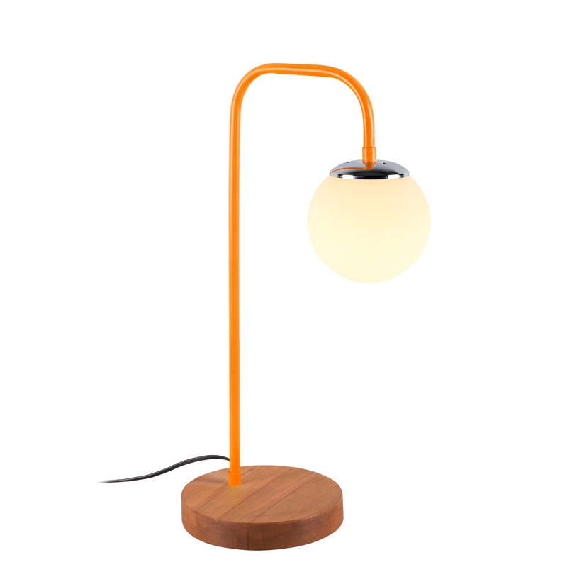 Lampe de table 22,44 po Skylar, Orange, Blanc