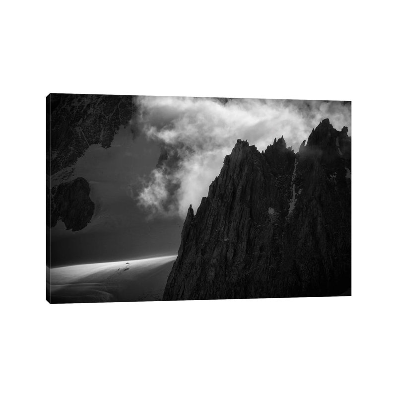A Climber's Tent Below Aiguilles Marbrées, Chamonix, France 1 Piece Wrapped Canvas Wall Art, 20.32cm H x 30.48cm W x 1.91cm D