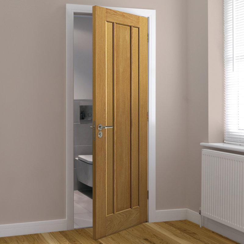 Eden Oak Fire Door Unfinished, 198.1cm H x 76.2cm W x 4.4cm D