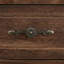 Armoire d'appoint en bois manufacturé brun foncé