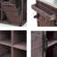 Îlot de cuisine 78,3 po avec plateau en acier inoxydable - Table de préparation pliante pour barbecue et rangement pour poubelle - Chariot de barbecue sur roulettes 100% bois massif - Noir-558034739