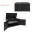 Costway 115cm W 330L Deck Box in Black