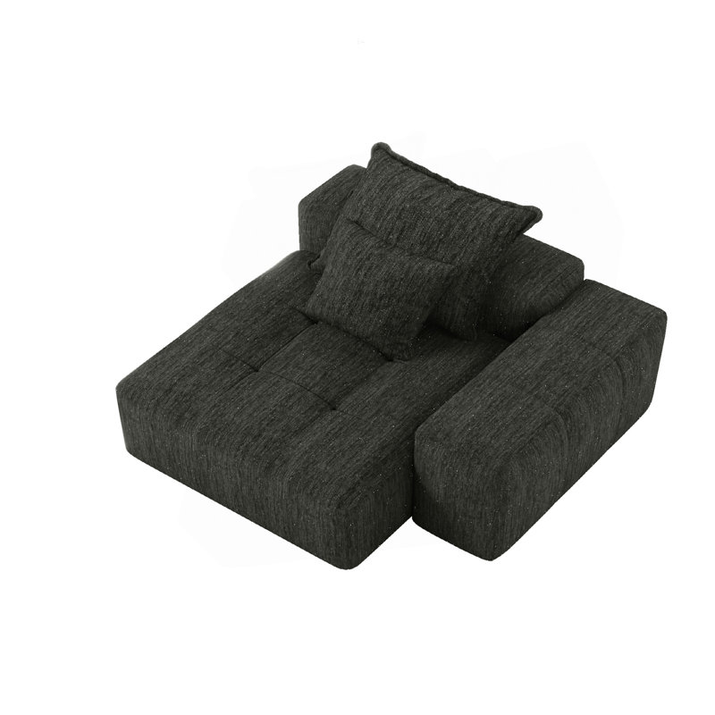 Canapé modulaire surdimensionné Modern, Noir