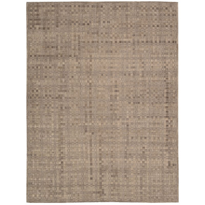 Tound Leather Geometric Indoor Rug