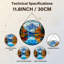 Panneau de vitrail 12 "H Mountain Lake-283192684