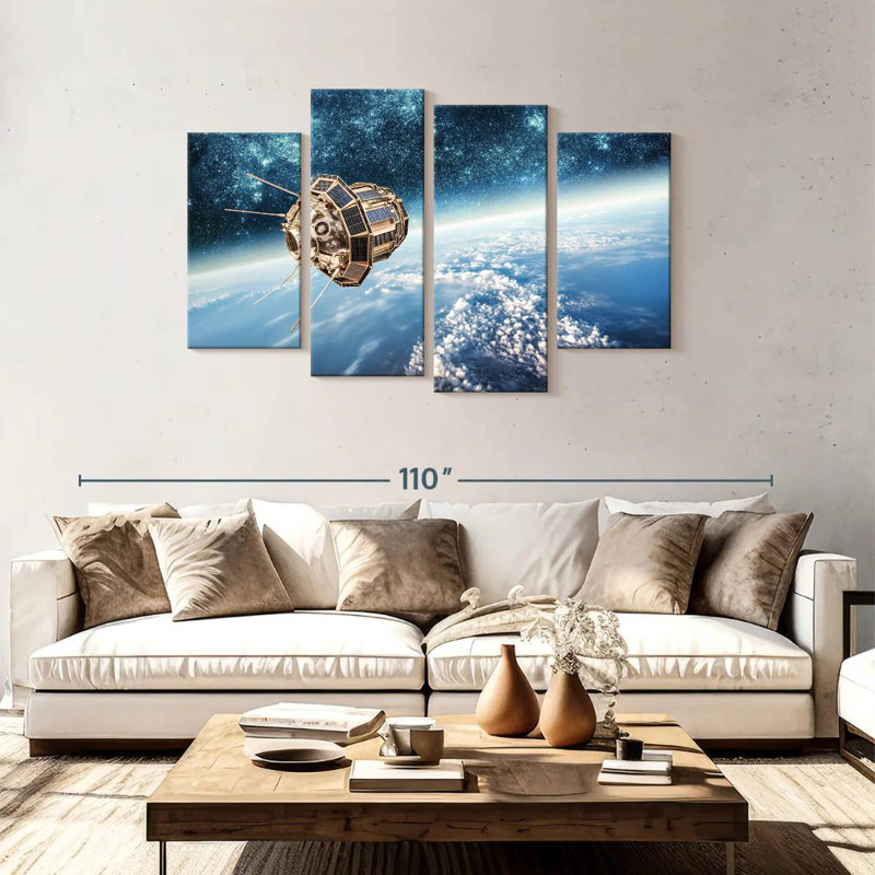 Oberle Outer Space Satellite, 48" H x 75" W