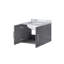 Meuble-lavabo compact avec comptoir en marbre de Carrare-408209379