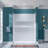 60" W x 32" D x 77“H Shower Combo Kit with Glue-Up White Shower Wall Panels and Center Drain Location White Shower Base-128835180-128835184