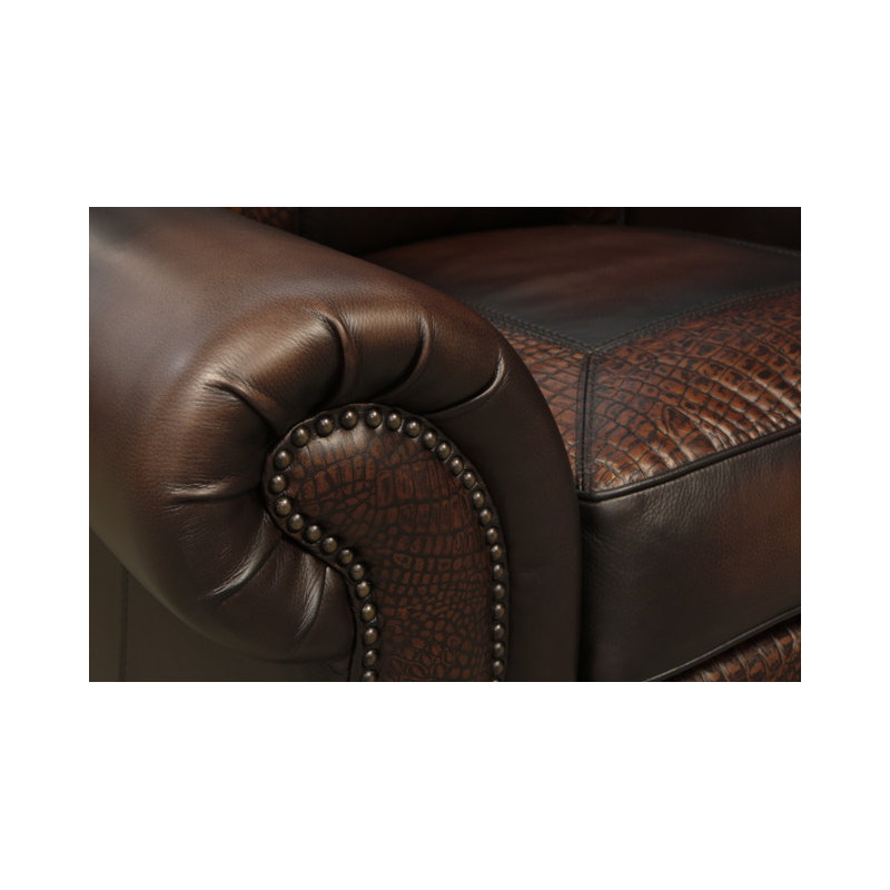 Balentine Recliner, Espresso, Wolf (Cartier), Yes