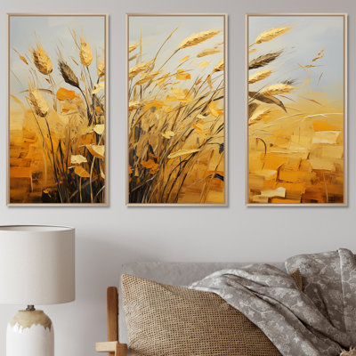 Karmas Wheat Whirl Meadow I - Meadow Wall Art Print Set
