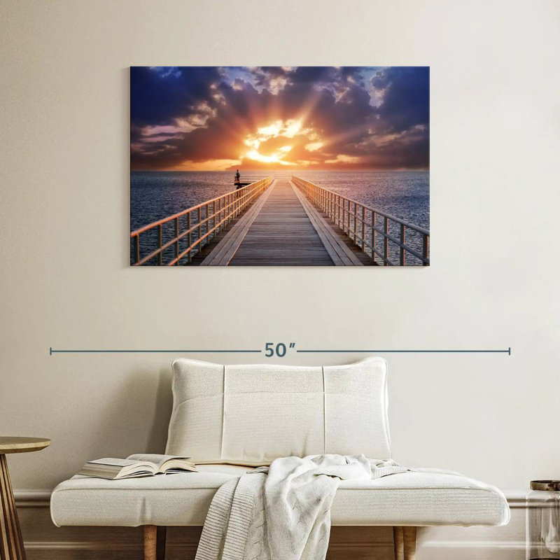 Aletra Dock At Twilight, 26" H x 39" W