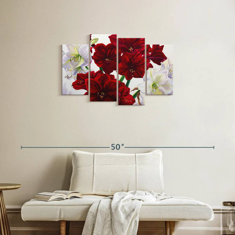 Harnek Red And White Amaryllis