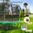 Sapphome Round Backyard Trampoline with Safety Enclosure-92871494