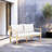 Acacia Wood Outdoor Loveseat With Cushions