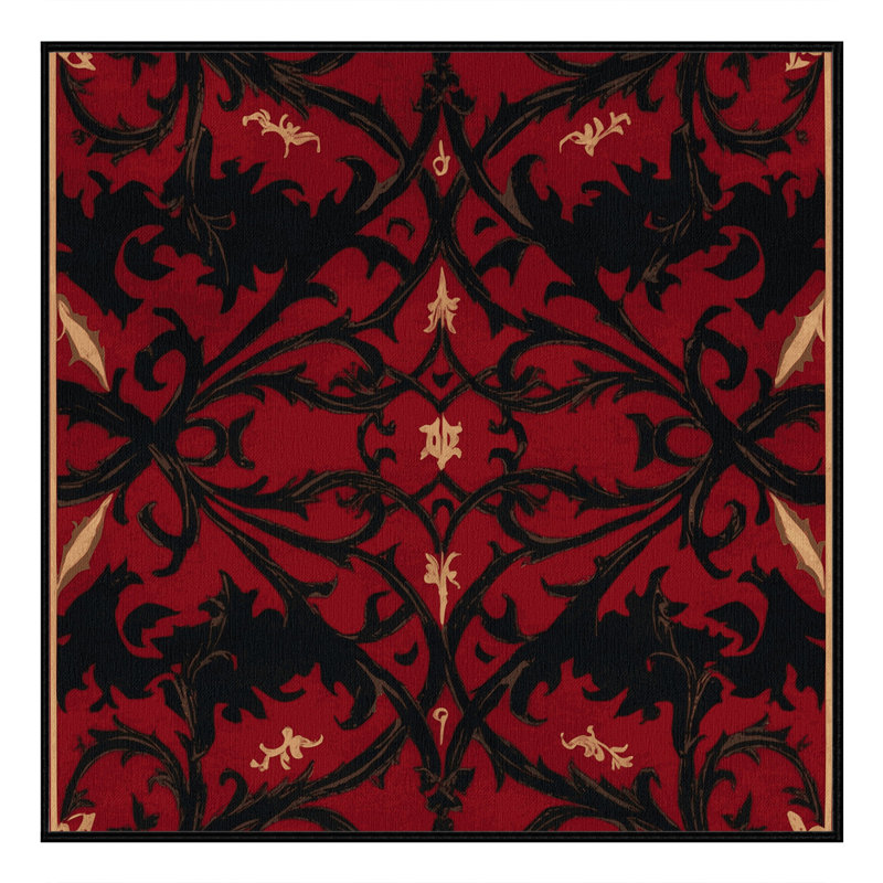 Baroque Halo Rug, Square 5'