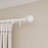 84" Adjustable Single Curtain Rod and Coordinating Finial Set-1784339497